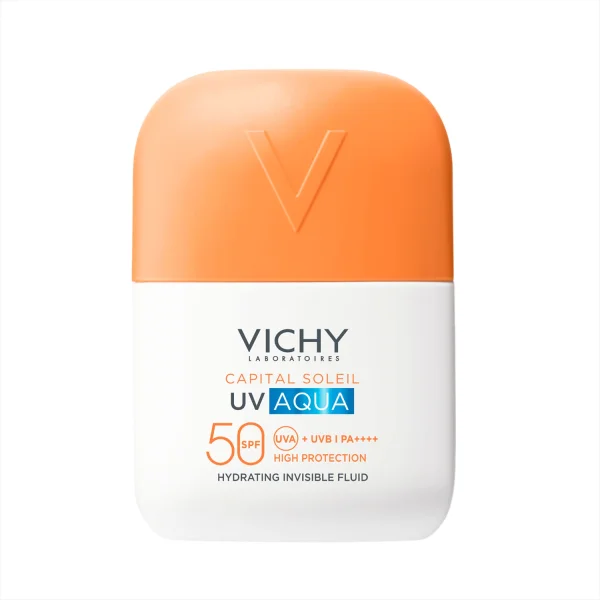 Vichy Capital Soleil UV-Aqua, ochronny fluid nawilżający do twarzy, SPF 50, 50 ml