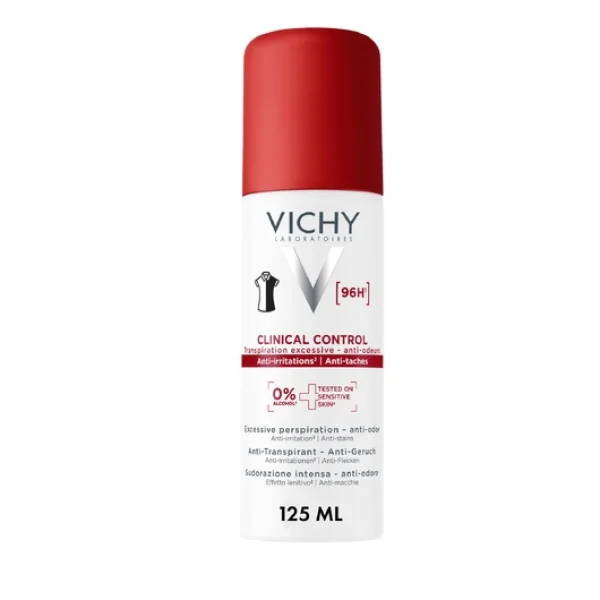 Vichy Clinical Control, antyperspirant w aerozolu 96h, 125 ml