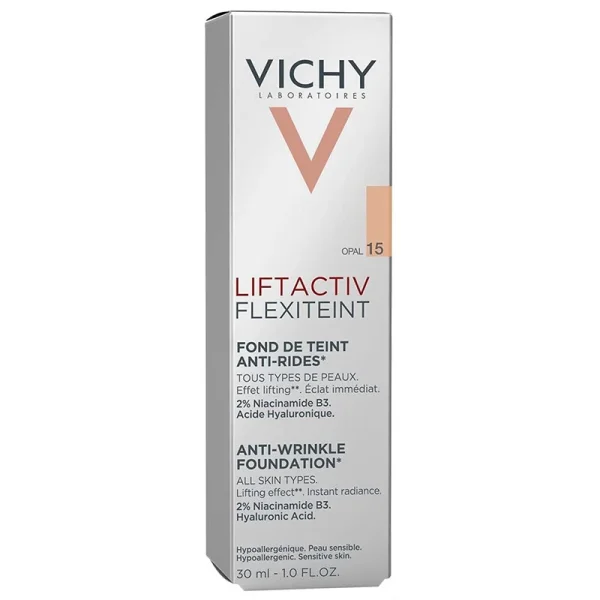 Vichy Liftactiv Flexiteint, podkład wygładzający zmarszczki, 15 Opal, 30 ml