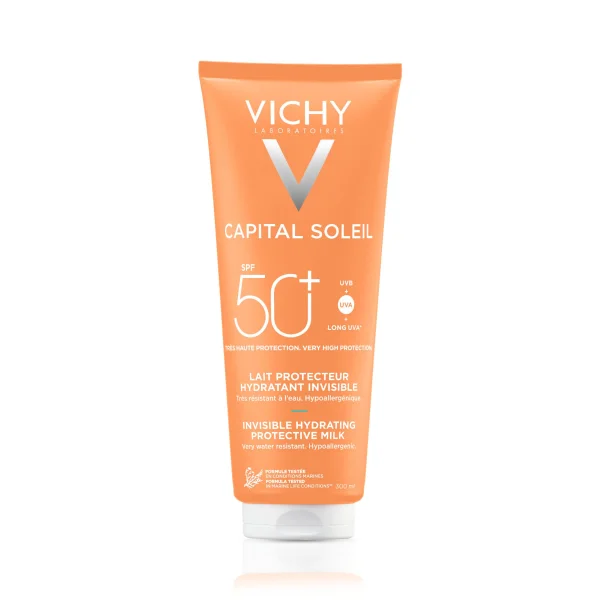 Vichy Capital Soleil, mleczko ochronne do twarzy i ciała, SPF 50+, 300 ml
