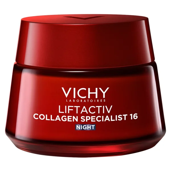 Vichy Liftactiv Collagen Specialist, krem przeciwstarzeniowy na noc, 50 ml