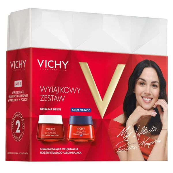 Zestaw Vichy Liftactiv Collagen Specialist, krem na dzień, 50 ml + krem na noc, 50 ml