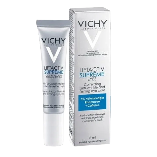 Vichy Liftactiv Supreme, przeciwzmarszczkowa pielegnacja liftingująca pod oczy, 15 ml