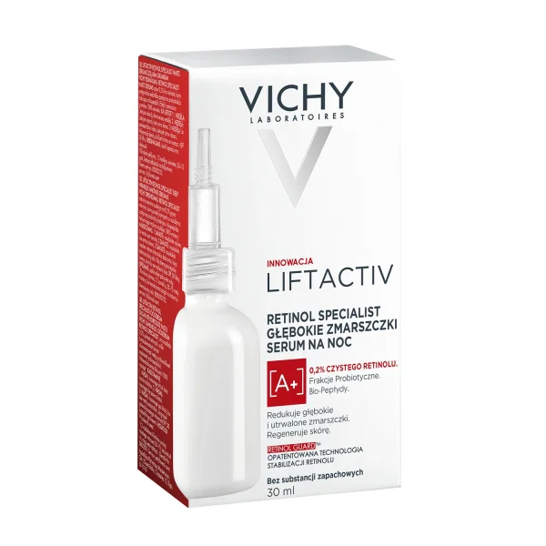 Vichy Liftactiv Retinol Specialist, przeciwmarszczkowe serum z retinolem, 30 ml