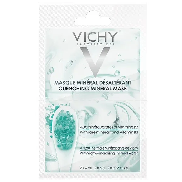 Vichy, nawilżająca maska mineralna, 2 x 6 ml