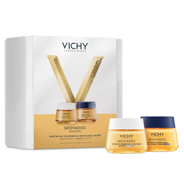 Zestaw Vichy Neovadiol Magistral, balsam na dzień przeciw wiotczeniu skóry, 50 ml + krem na noc, 50 ml