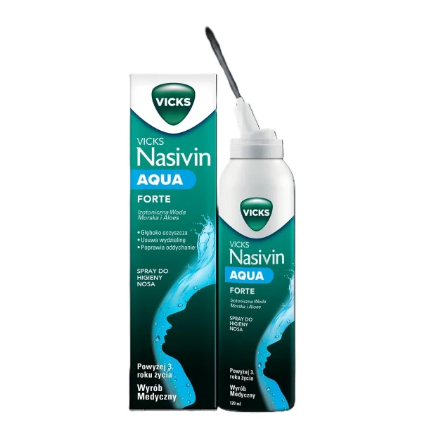 Vicks Nasivin Aqua Forte, spray, 120 ml
