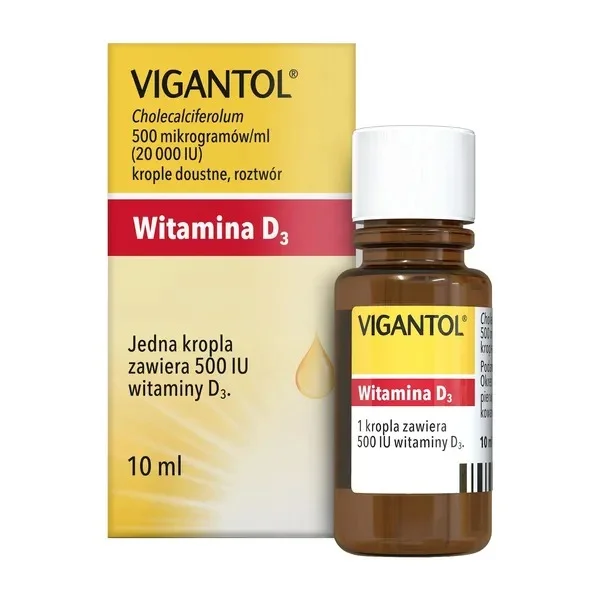 Vigantol (20.000 j.m./ml), krople doustne, 10 ml