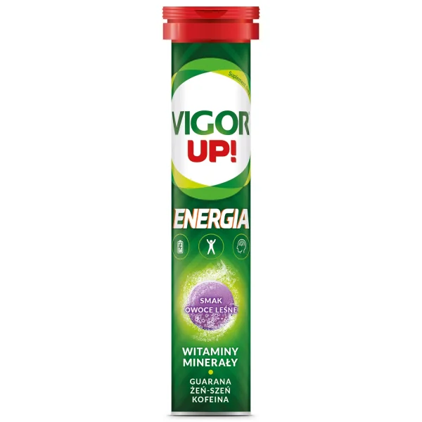 Vigor Up! Energia, smak owoców leśnych, 20 tabletek musujących