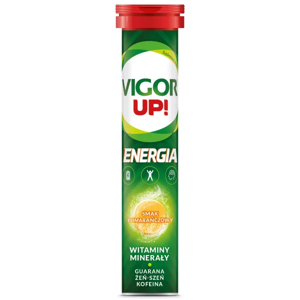 Vigor Up! Energia, smak pomarańczowy, 20 tabletek musujących