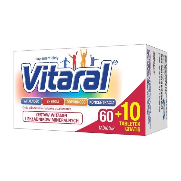 Vitaral, 60 tabletek + 10 tabletek gratis