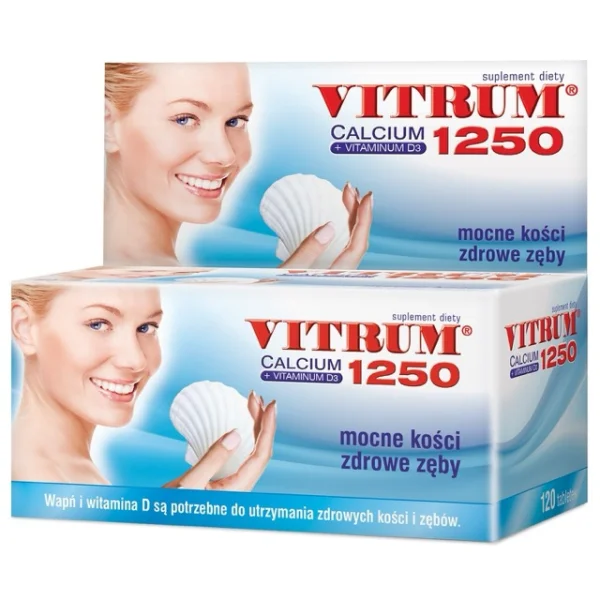 Vitrum Calcium 1250 + Vitamina D3, 120 tabletek