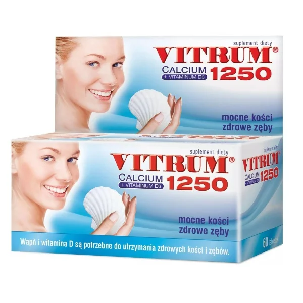 Vitrum Calcium 1250 + Vitamina D3, 60 tabletek