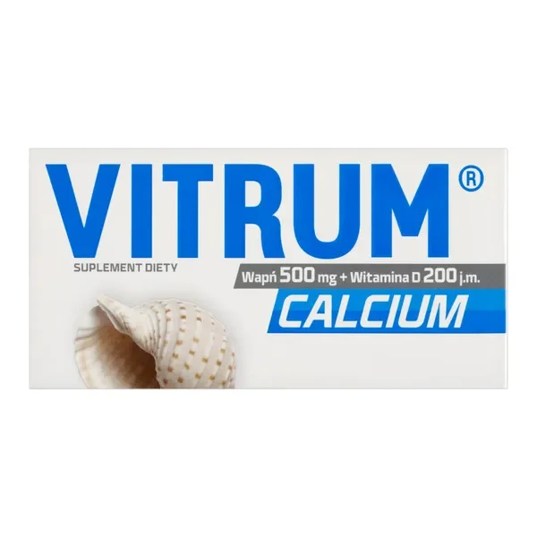 Vitrum Calcium, wapń z witaminą D, 60 tabletek