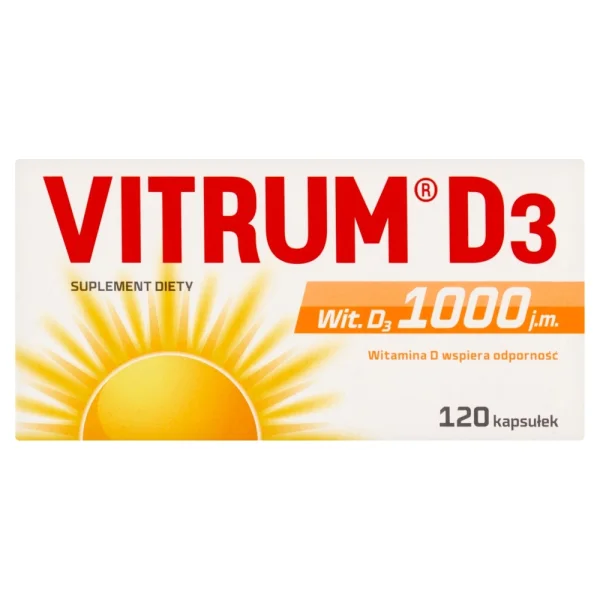 Vitrum D3 1000 j.m.,120 kapsułek