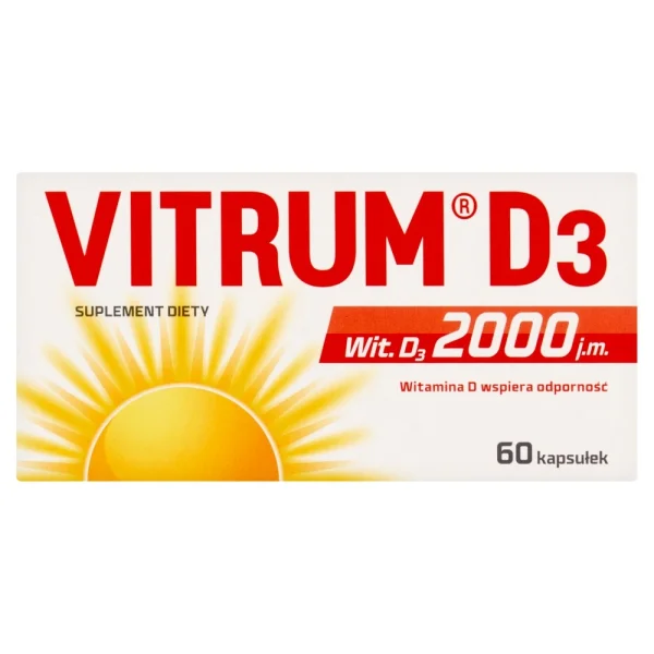 Vitrum D3 Forte, 60 kapsułek