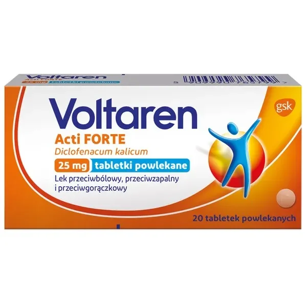 Voltaren Acti Forte 25 mg, 20 tabletek powlekanych