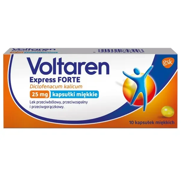Voltaren Express Forte 25 mg, 10 kapsułek