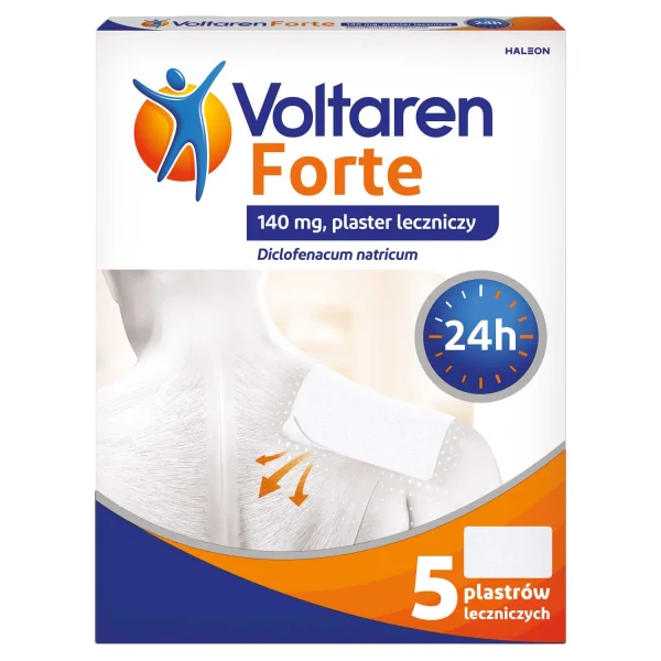 Voltaren Forte 140 mg, plaster leczniczy, 5 sztuk