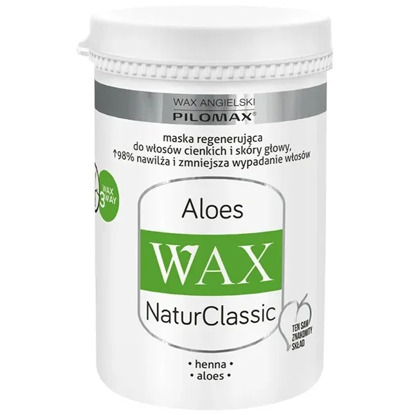Wax Pilomax, Aloes, maska regenerująca do włosów cienkich, 480 ml