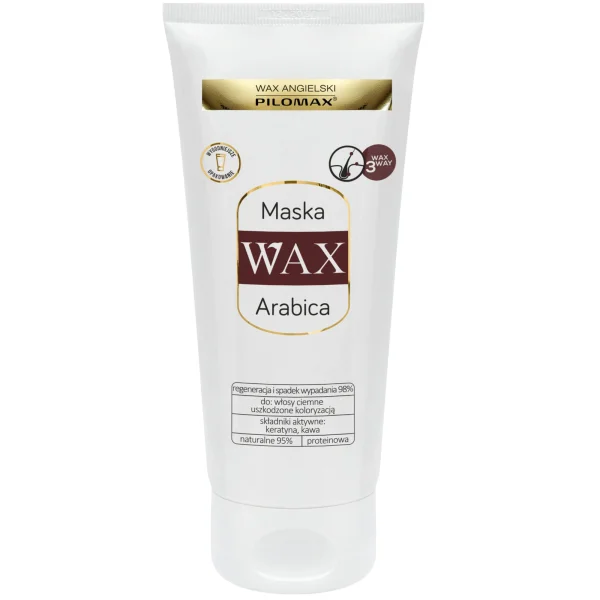 WAX Pilomax, Colour Care Arabica, maska regenerująca do włosów farbowanych ciemnych, 200 ml