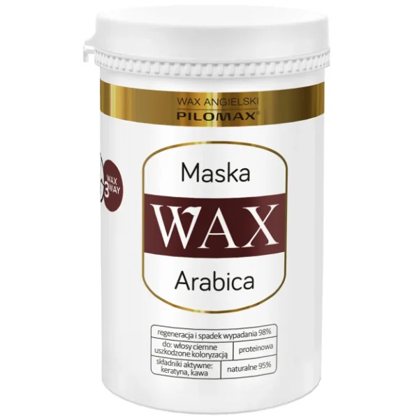 Wax Pilomax, Colour Care, Arabica, maska regenerująca do włosów farbowanych ciemnych, 480 ml