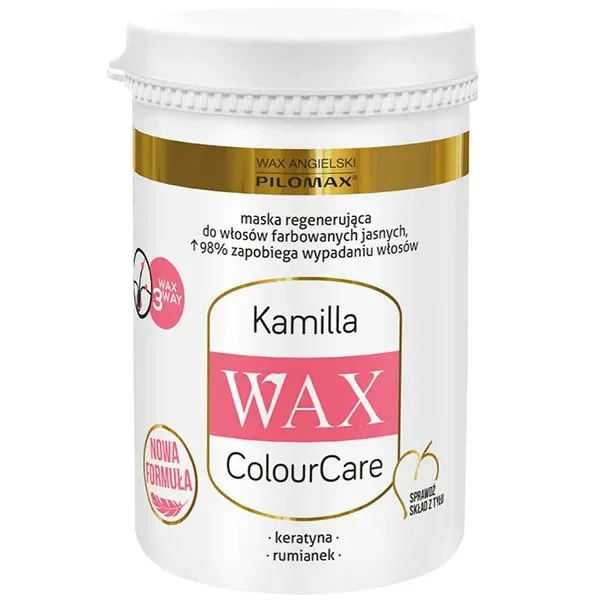 Wax Pilomax, Colour Care, Kamilla, maska regenerująca do włosów farbowanych jasnych, zapobiega wypadaniu włosów 480 ml