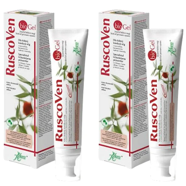 WIELOPAK 2 x RuscoVen bioGel, żel dla dobrej kondycji nóg, 100 ml