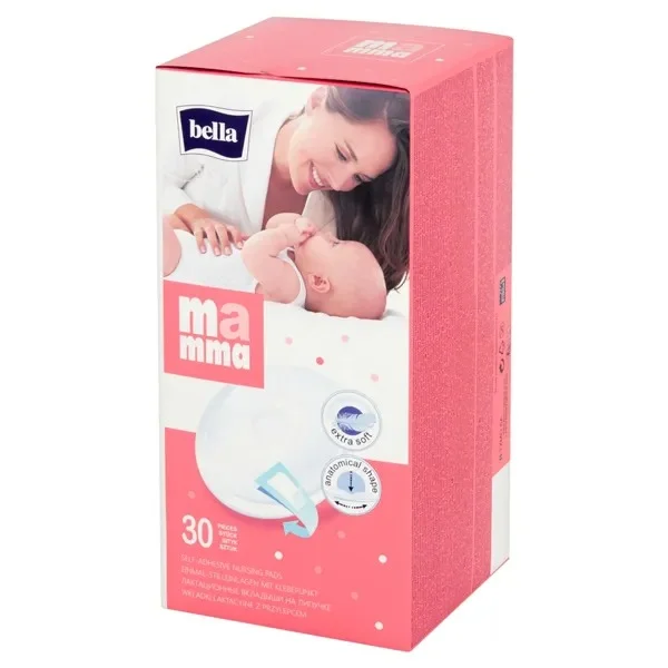 Bella Mamma, wkładki laktacyjne z przylepcem, 30 sztuk