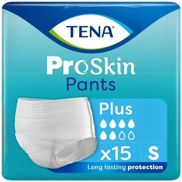 Tena Pants ProSkin, majtki chłonne, rozmiar S, 65-85 cm, Plus, 15 sztuk
