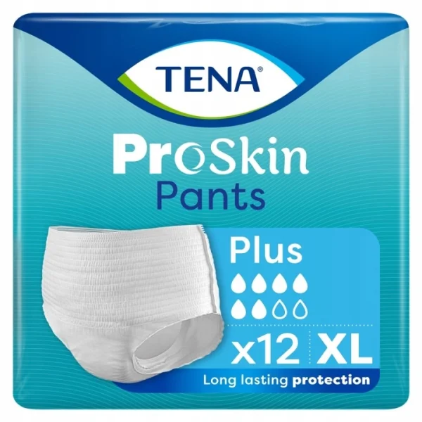 Tena Pants ProSkin, majtki chłonne, rozmiar XL, 120-160 cm, Plus, 12 sztuk