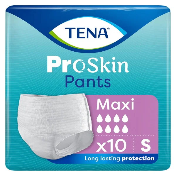 Tena Pants ProSkin, majtki chłonne, rozmiar S, 65-85 cm, Maxi, 10 sztuk