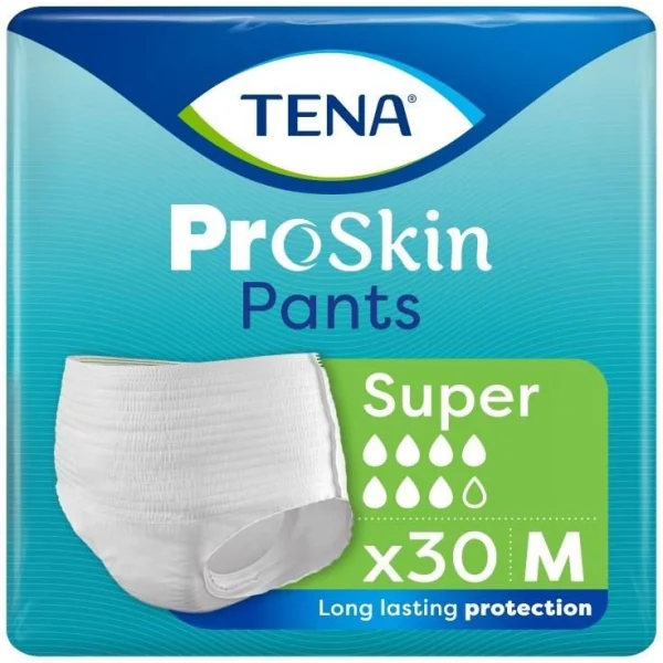 Tena Pants ProSkin, majtki chłonne, rozmiar M, 80-110 cm, Super, 30 sztuk