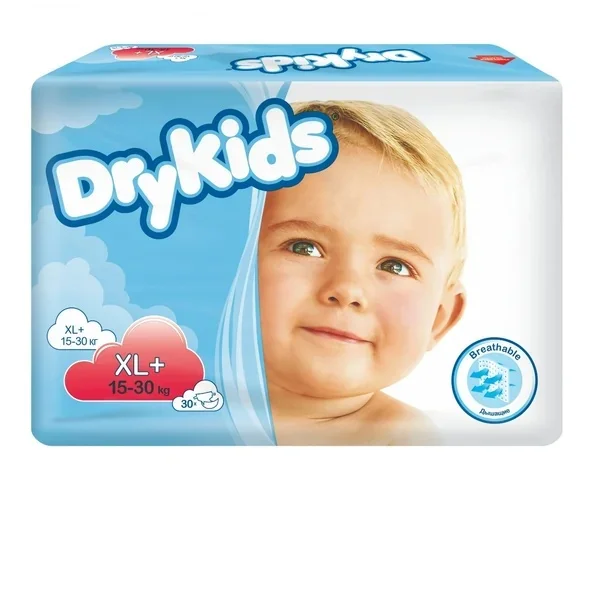 Tena Dry Kids pieluchomajtki, rozmiar XL+ (15-30 kg), 30 sztuk