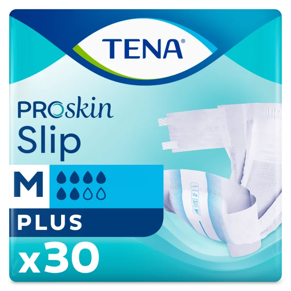 Tena Slip ProSkin, pieluchomajtki, rozmiar M, 73-122 cm, Plus, 30 sztuk
