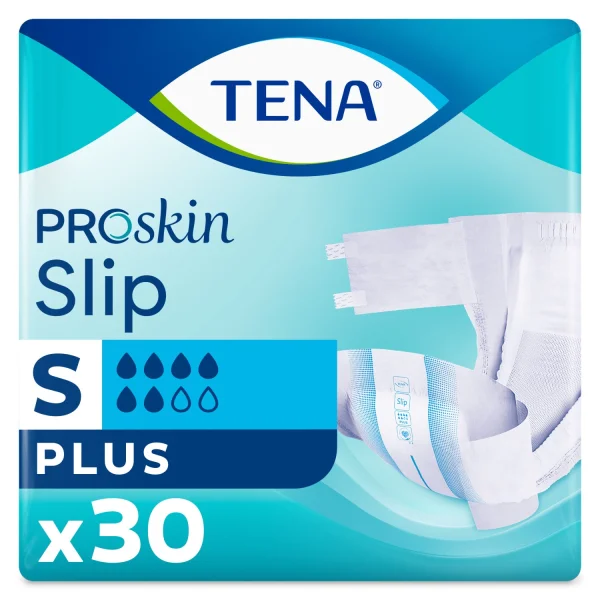 Tena Slip ProSkin Plus, pieluchomajtki, rozmiar S, 56-85 cm, 30 sztuk
