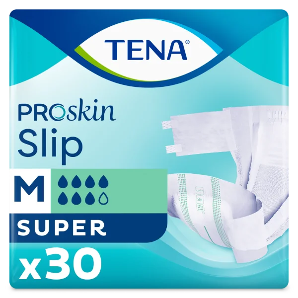 Tena Slip ProSkin, pieluchomajtki, rozmiar M, 73-122 cm, Super, 30 sztuk