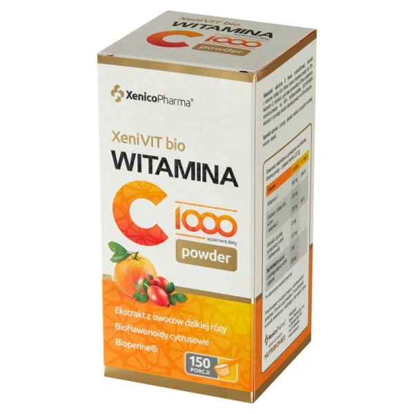 XeniVit Bio Witamina C 1000, proszek, 161,15 g