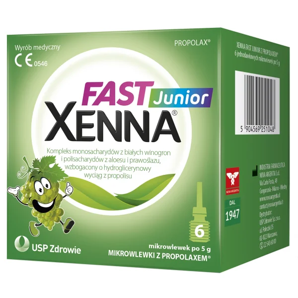 Xenna Fast Junior, mikrowlewka dla dzieci powyżej 1 roku, 6 sztuk