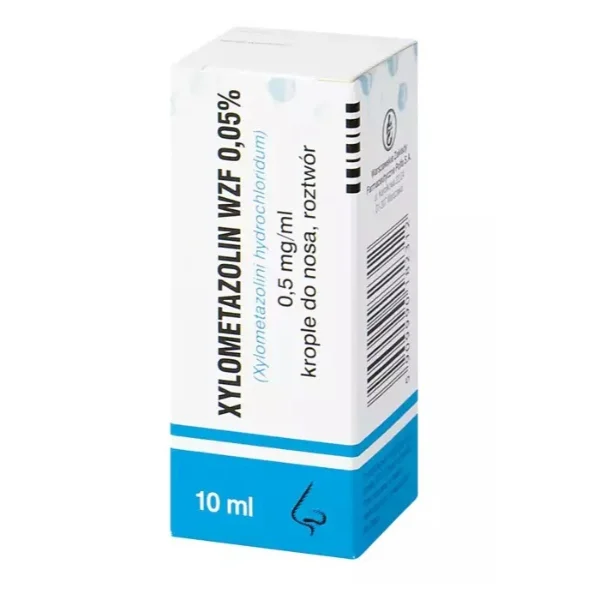 Xylometazolin WZF 0,05%, krople do nosa, roztwór, 10 ml