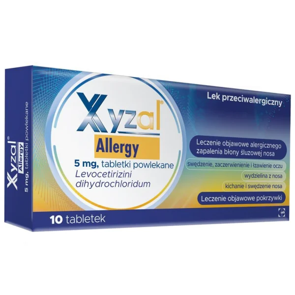 Xyzal Allergy 5 mg, 10 tabletek powlekanych
