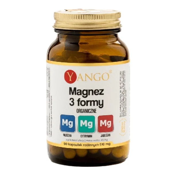 Yango Magnez 3 Formy Organiczne, 90 kapsułek