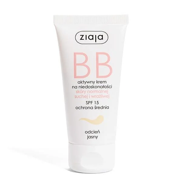 Ziaja BB Krem do skóry normalnej, odcień jasny, 50 ml