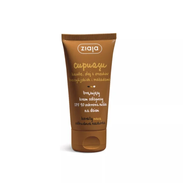 Ziaja Cupuacu, brązujący krem odżywczy na dzień SPF10, 50 ml