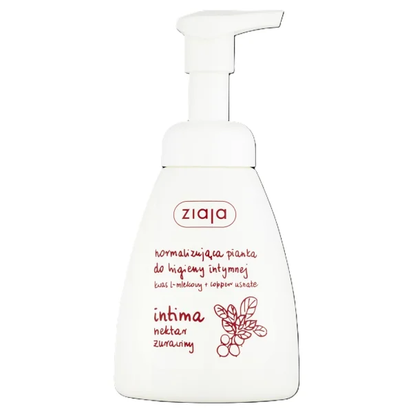 Ziaja Intima, pianka do higieny intymnej, nektar żurawiny, 250 ml