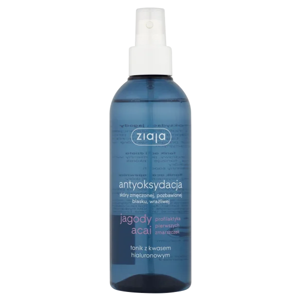 Ziaja Jagody Acai, tonik z kwasem hialuronowym, 200 ml
