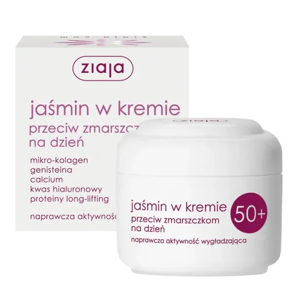 Ziaja Jaśmin, krem przeciw zmarszczkom 50 , na dzień, 50 ml
