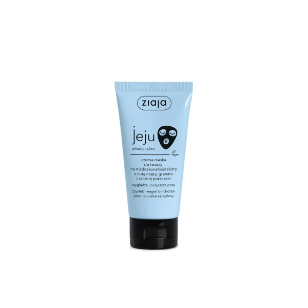 Ziaja Jeju Czarna Maska do twarzy, na niedoskonałości skóry, 50 ml