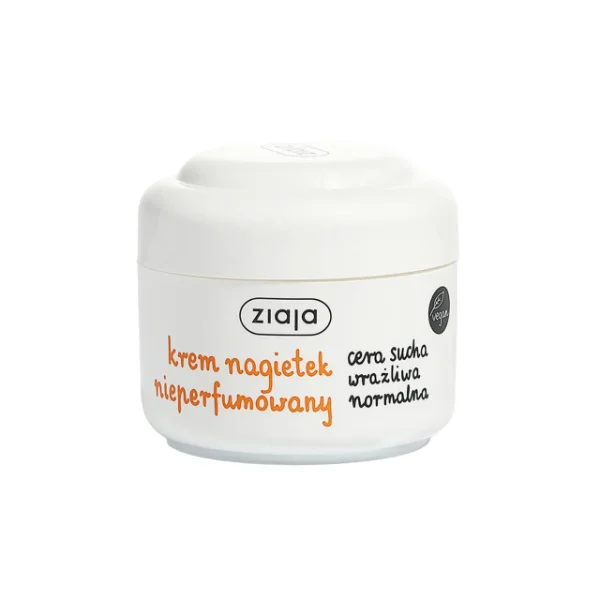Ziaja, krem z nagietkiem nieperfumowany, cera sucha, wrażliwa i normalna, 50 ml