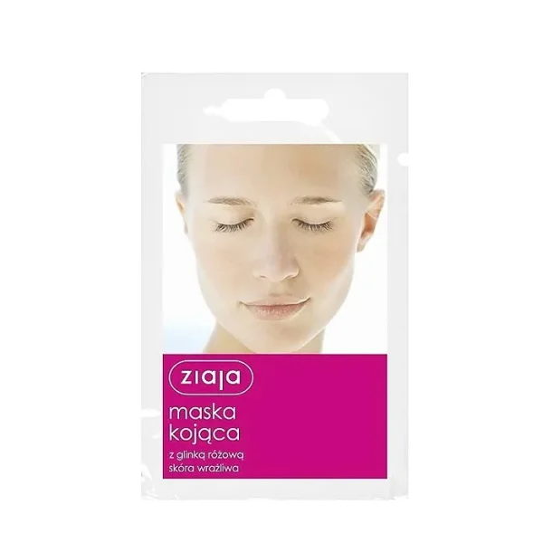 Ziaja, maska kojąca z glinką różową, 7 ml